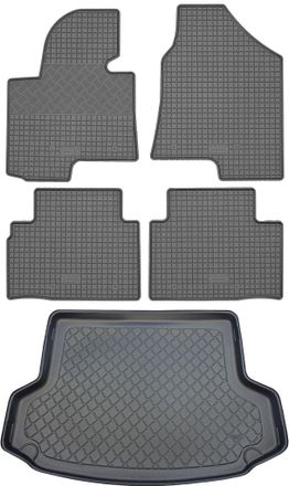 OEM Hyundai Ix35 Suv (5 Puertas) De 2010 A Junio De 2015. Juego De Alfombrillas De Goma Para Coche Y Alfombrilla Para Maletero