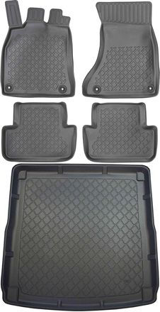OEM Audi A4 B8 Kombi / Allroad De 04.2008 A 10.2015 Set - Alfombrillas Para Coche + Alfombrilla Para Maletero