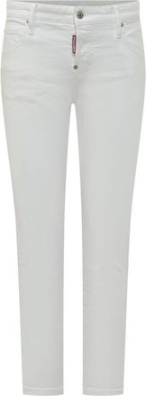 Dsquared2 White Straight Mid Rise Jeans
