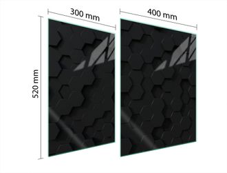 OEM Piastra Protettiva In Vetro Per Stufa 70x52 Modello