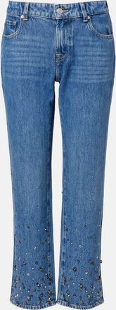 7 For All Mankind Jeans cropped Calie con cristalli