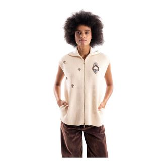 Brand Unique Gilet in Maglia - - Knitwear - Donna - Beige - L