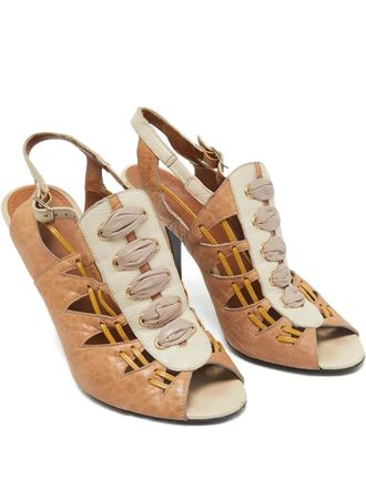 Givenchy leather slingback pumps - Brown