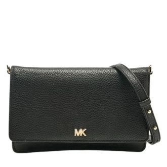 Michael Kors Pre-owned Cross Body Bags, female, Black, Size: ONE SIZE Pre-owned Mott Wallet on Strap