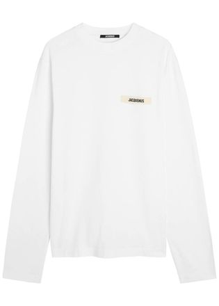 Jacquemus Le T-shirt Gros Grain Cotton T-shirt - White - XL