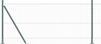 vidaXL Vidaxl - Fence Post 52 pcs Silver 3.2 x 3.2 x 110 cm Steel