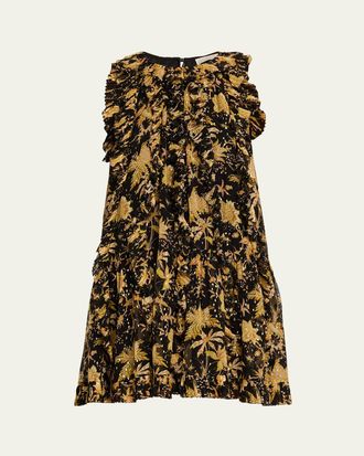 Ulla Johnson Signe Cascading Ruffle Mini Dress