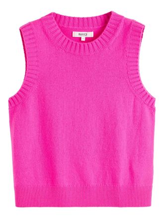 Chinti and Parker sleeveless top - women - Wool/Cashmere - 3L - HOTPINK