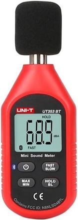 OEM Higr&oacute;metro Trend Ut353 Ut353bt Bluetooth, Medidor De Nivel De Sonido Digital, 30-130 Db, Monitor De Decibelios Profesional, Detector De Db (ut353)