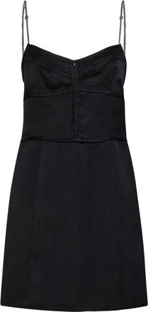Palm Angels Zwarte Ss 23 Jurk met Kettingbandjes - Dames - Korte kleedjes - Zwart - M - Kleedjes