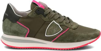 Philippe Model Womens Trpx Low Sneakers In Army Green