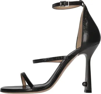 Off-white Schoenen, Dames, Zwart, 37 EU, Leer, Lollipop Strappy Sandal