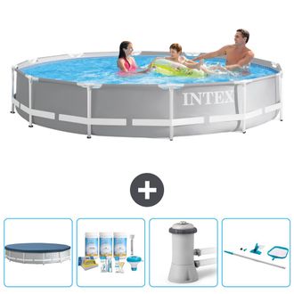 Intex Piscina Prism Frame Redonda - 366x76 Cm - 7-piezas Scb7