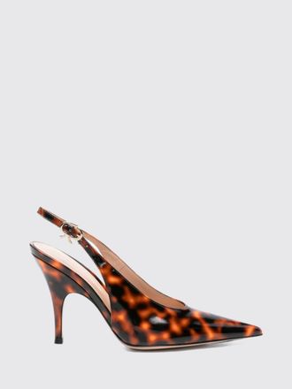 Gianvito Rossi Sofia Tortoiseshell-Effect Patent Leather Slingback Pumps