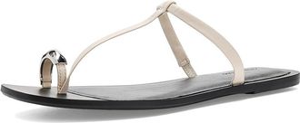 Madewell The Dessa Toe Ring Sandal Womens Dress Sandals Ivory : 8.5 M, Leather