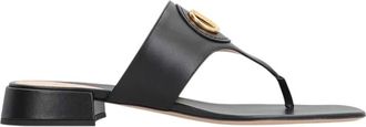 Valentino Garavani Black Logo Signature Sandals