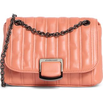 Longchamp Brioche Small Leather Shoulder Bag in Blush at Nordstrom Rack