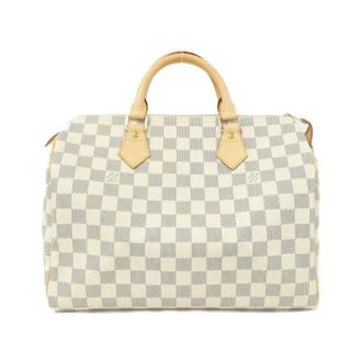 Louis Vuitton Pre-owned Speedy Damier Azur Boston Bag - Dames - Pre-owned - Beige - Maat: ONE Size