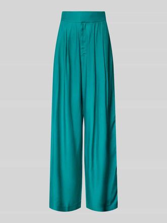 Ted Baker Wide Leg Stoffhose mit Bundfalten Modell KRISSI in Tuerkis, Größe 36