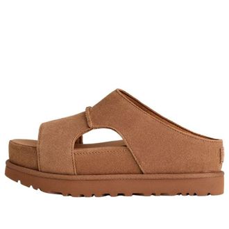 UGG (WMNS) UGG Goldenstar Hi Cutout Slide Platform Chestnut 1175132-CHE