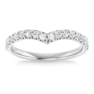 Pompeii3 1/3Ct Round Cut Accent Wedding Ring Anniversary 14k Gold Lab Grown