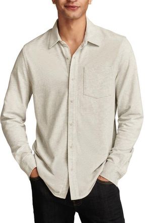 Lucky Brand Stretch Cotton Oxford Dress Shirt in White at Nordstrom, Size Small
