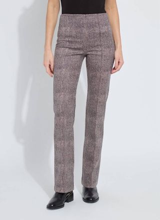 Lyss&eacute; Elysse Straight Leg Pants In Sublime Plush Plaid