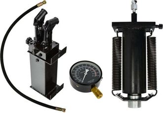 Geko Kit De Prensa Hidr&aacute;ulica 50 T Con Pist&oacute;n Y Bomba De Dos Etapas 620 920 Mm