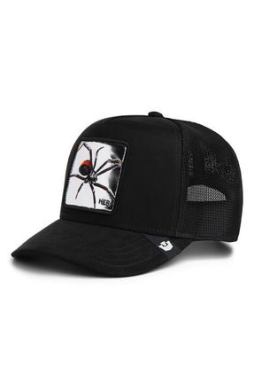 Goorin Brothers Silver Spider Patch Snapback Trucker Hat in Void at Nordstrom
