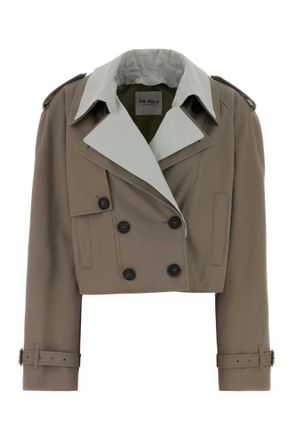 The Attico Grey Cropped Jacket