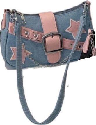 Generic Retro Minimalist Women Handbag Chain Tote Purses Underarm Bag, Female Hand-Held Single Shoulder Bag(light blue)