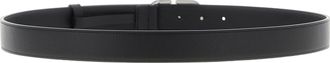 Valentino Garavani Mens Black Calfskin Regular Belt
