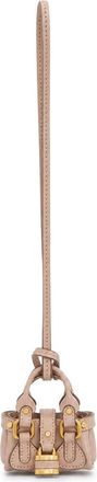 Chlo&eacute; Paddington Leather bag Charm - Pink - One Size