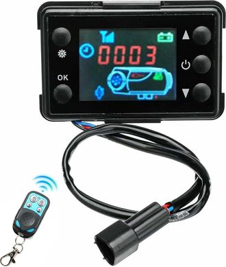 OEM Controlador Para Calentador Di&eacute;sel, Accesorios Para Calentador Di&eacute;sel, Controlador Led De 3,9 X 2,6 X 0,6 Pulgadas Con Control Remoto, Para 12 V/24 V