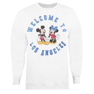 Disney Dames/dames Los Angeles Mickey & Minnie Mouse Sweatshirt (Wit)