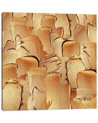 iCanvas Icanvas Gold Hand Painted Metallic Strokes Canvas Wall Art