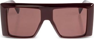 Balmain Occhiali da sole squadrati - Rosso