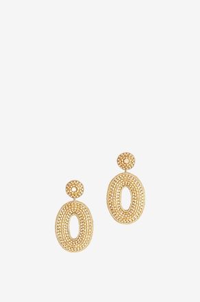 Deepa Gurnani Ohrhänger aus Strass Odeya