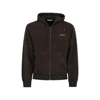 Carhartt Work in Progress Painter Paint-splatter Logo-embroidered Hoodie