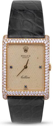 Rolex Pre-owned Rolex Cellini Hand Wind Diamond Champagne Dial Ladies Watch 4931/8