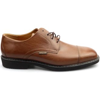 Mephisto Kastanjebruine Leren Schoenen - Heren - Nette schoenen - Bruin - 46 EU - Schoenen
