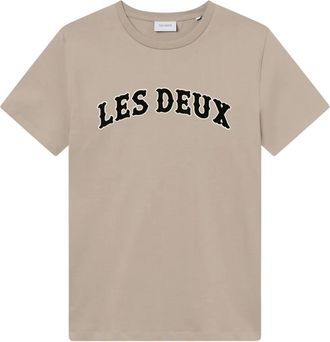 Les Deux crew-neck T-shirt - men - Organic Cotton - S - Neutrals