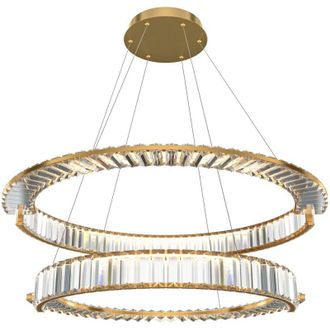 Maytoni Maytoni - Lampadario a Sospensione Moderno Krone Metallo Oro 2 Luci Led 90W