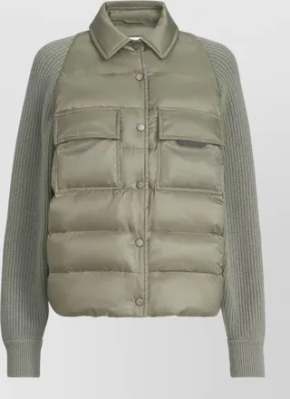 Brunello Cucinelli down quilted short puffer jacket