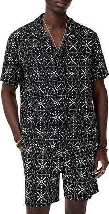John Varvatos Dan Shirt W792S25 Mens Clothing Black : LG, Modal