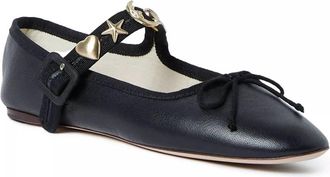 Loeffler Randall Womens Chiara Mary Jane Flats In Black