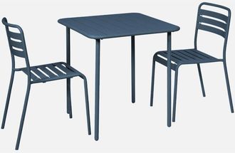 Sweeek Mesa De Jard&iacute;n De Metal Con 2 Sillas