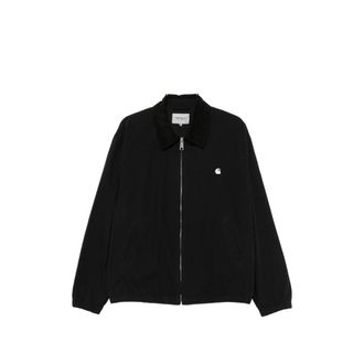 Carhartt Work in Progress Madison Logo-embroidered Corduroy-collar Zip-up Ripstop Cotton Jacket