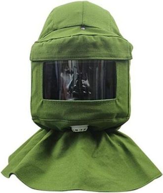 OEM Casco Profesional Para Chorro De Arena Con Bufanda Integrada, Tejido Antipolvo Y Protecci&oacute;n Completa Para La Cara Y La Cabeza - Ulisem