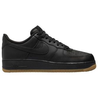 Nike Mens Air Force 1 Low - Basketball Shoes Black/Gum Size 10.0